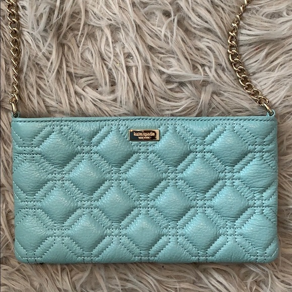 Kate Spade light blue quilted crossbody - Picture 2 of 3